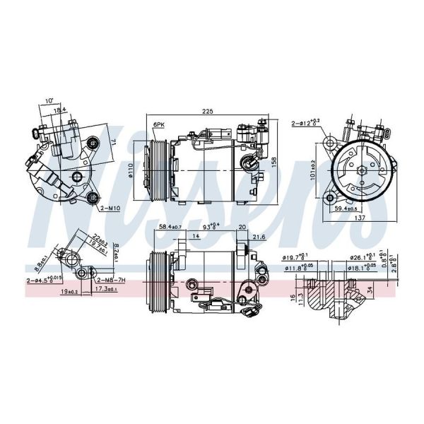 Jayair CM2022 A/C Compressor fits BMW X1 F48 10/15-on