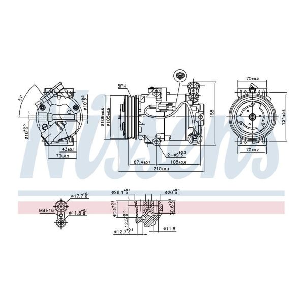 Jayair CM2069N A/C Compressor fits Holden Astra AH 1.8L 04-07 with External Control