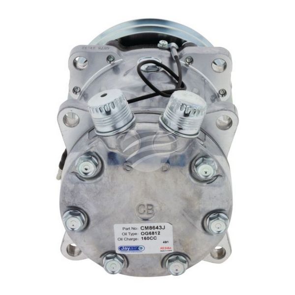 Jayair CM8643J A/C Compressor fits Agco SD7H15 12V 2A 132mm Vtor EAR Mount Cb Head