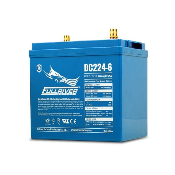 Fullriver DC224-6A DC Series 6V Heavy Duty AGM Battery