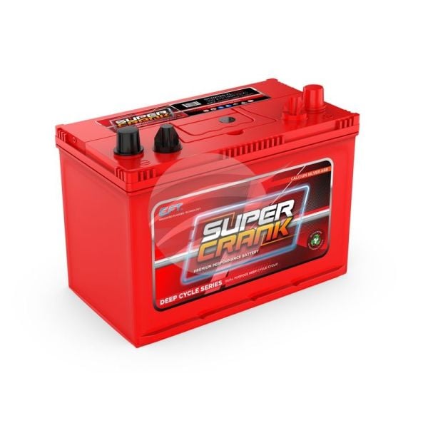 Super Crank DCNX120-7LSCMF AGM Deep Cycle Battery 800CCA 105Ah