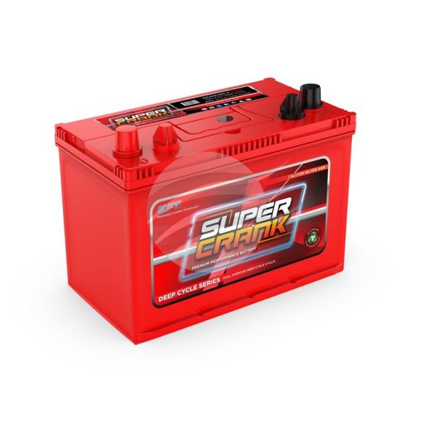 Super Crank DCNX120-7SCMF AGM Deep Cycle Battery 800CCA 105Ah