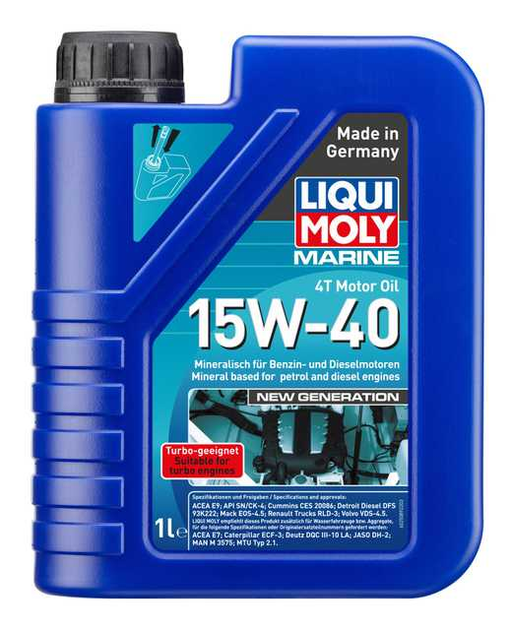 LIQUI MOLY Marine 4T Motor Oil 15W-40 New Generation 1 L 25089