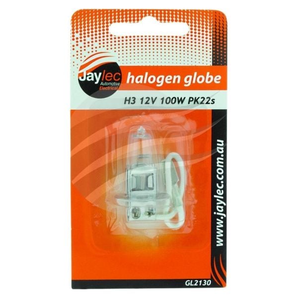 Jaylec GL2130 H3 Halogen Globe 12V 100W PK22S