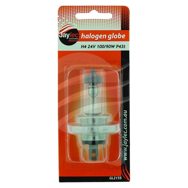 Jaylec GL2155 H4 Halogen Globe 24V 100/90W P43T-38