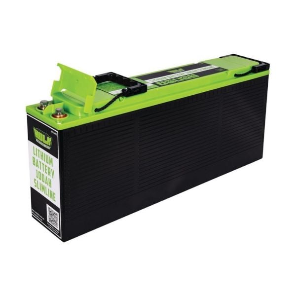 Hulk 4x4 HU6491 Slimline Lithium Battery LiFePO4 100Ah