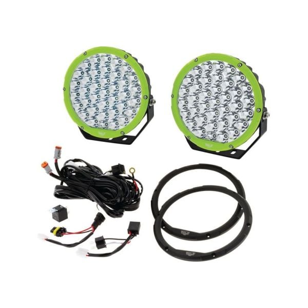 Hulk 4x4 HU9634K Driving Lamps 9" Round LED Pair