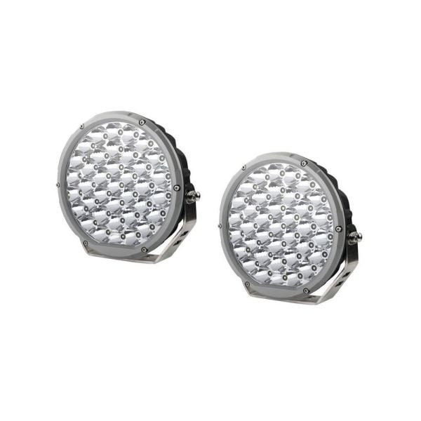 Hulk 4x4 HU9634SK Driving Lamp Beam 9-36V 160W 37 LED 9" Round Twin Pack