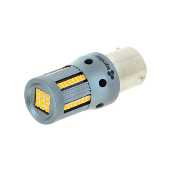 Ignite IGL9150 Twin Pack LED Globe 12V BAU15S Amber Canbus