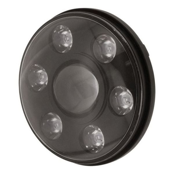 Ignite IHL7RB 7" LED Headlight 9-36V High/Low Beam Black Face 7LEDs 65W