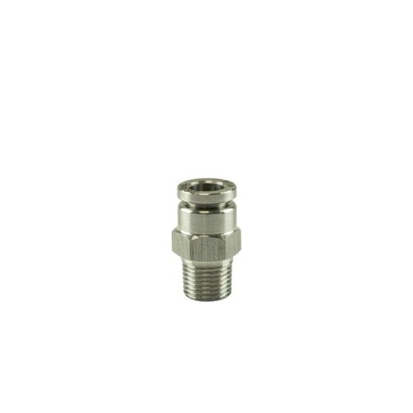 TurboSmart TS-0550-3053 1/8" NPT Str Pushloc Fitting - SS - 1/4"