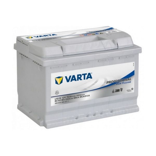 Varta LFD75 Professional Dual Purpose Flooded Battery 650CCA/141RC/SAE 0/DIN66H