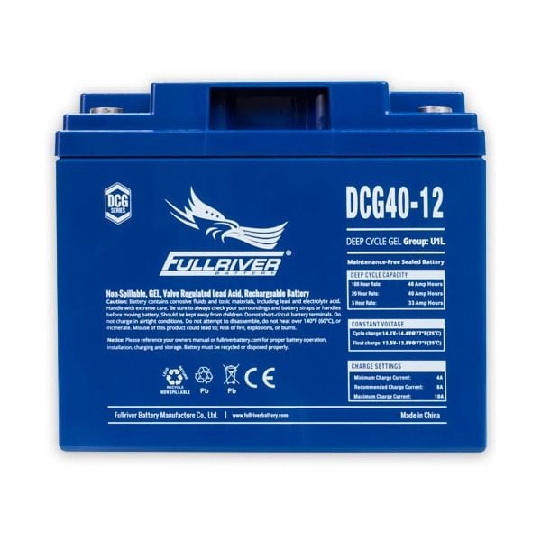 Fullriver DCG40-12 (DC40-12) DCG Series Deep Cycle GEL Battery