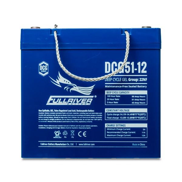 Fullriver DCG51-12 DCG Series Deep Cycle GEL Battery