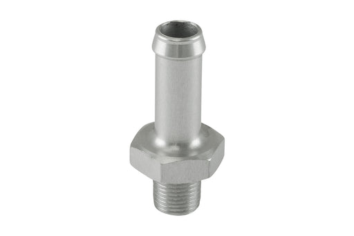 Turbosmart TS-NH-0310-CL Fitting 10mm / 3/8" Hose End to -1/8 NPT Male Straight - Silver