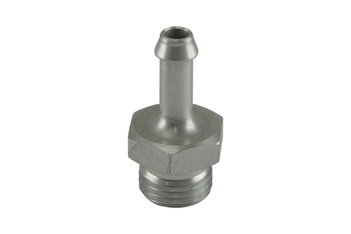 Turbosmart TS-OH-0606-CL Fitting 6mm / 1/4" Hose End to -6 AN ORB Male Straight - Silver