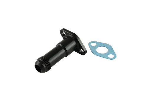 Turbosmart TS-199-3008 38.1mm 10AN 75mm Extended Oil Drain Black