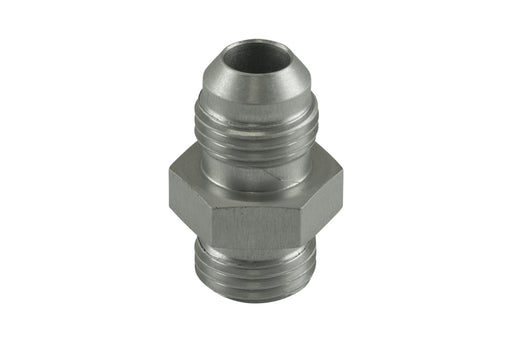 Turbosmart TS-JO-0606-CL Fitting -6 AN Flare to -6 AN ORB Male Straight - Silver