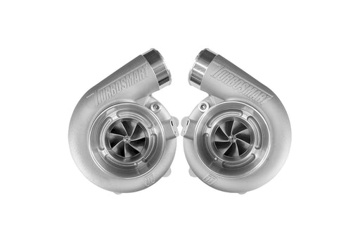 Turbosmart TS-1-6262B-VB082E-MT Mirror Twin Turbo Package - TS-1-6262B V-Band 0.82AR Oil Cooled Turbos