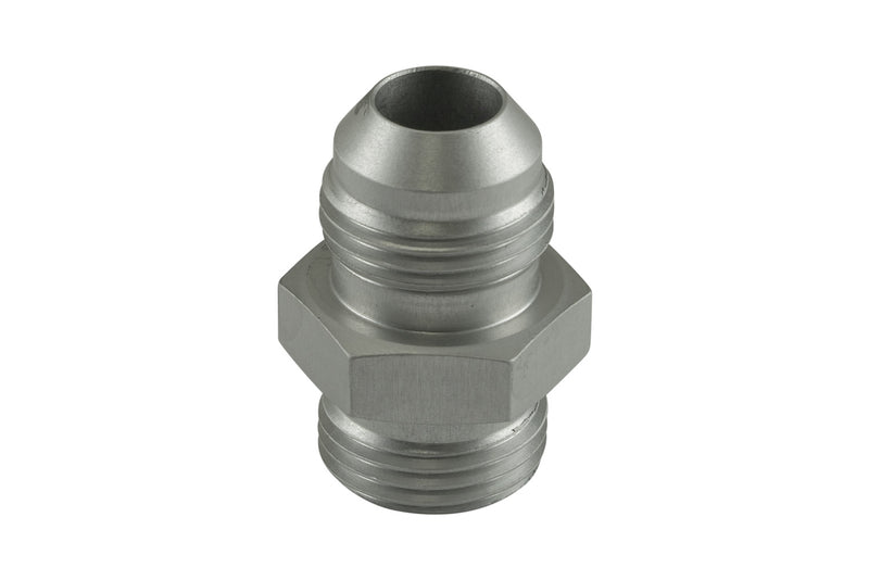 Turbosmart TS-JO-0808-CL Fitting -8 AN Flare to -8 AN ORB Male Straight - Silver