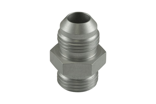 Turbosmart TS-JO-0808-CL Fitting -8 AN Flare to -8 AN ORB Male Straight - Silver