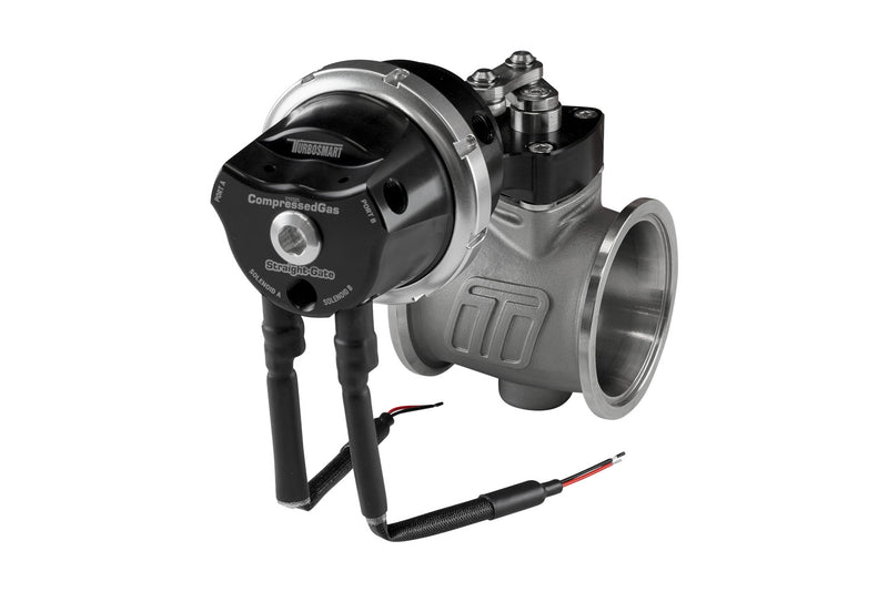 Turbosmart TS-0565-1252 PSG50CG Pneumatic StraightGate50 Compressed Gas (Solenoid) 7psi Black