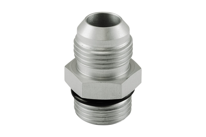 Turbosmart TS-JO-1010-CL Fitting -10 AN Flare to -10 AN ORB Male Straight - Silver