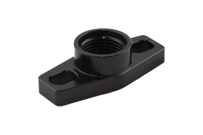 Turbosmart TS-0804-1010 Billet Turbo Drain adapter with Silicon O-ring. 38 - 44mm slotted hole centre - small frame universal fit.