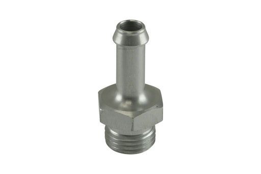 Turbosmart TS-OH-0608-CL Fitting 8mm / 5/16" Hose End to -6 AN ORB Male Straight - Silver