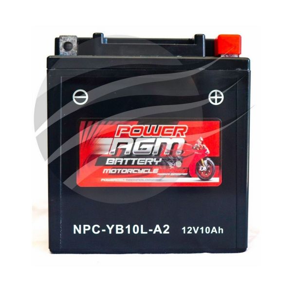 Super Crank NPC-YB10L-A2 AGM Motorcycle/Mower Battery 230CCA