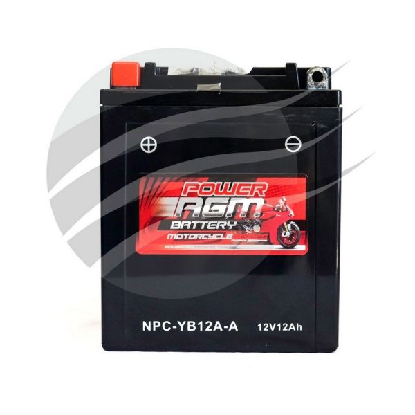 Super Crank NPC-YB12A-A AGM Motorcycle/Mower Battery 245CCA