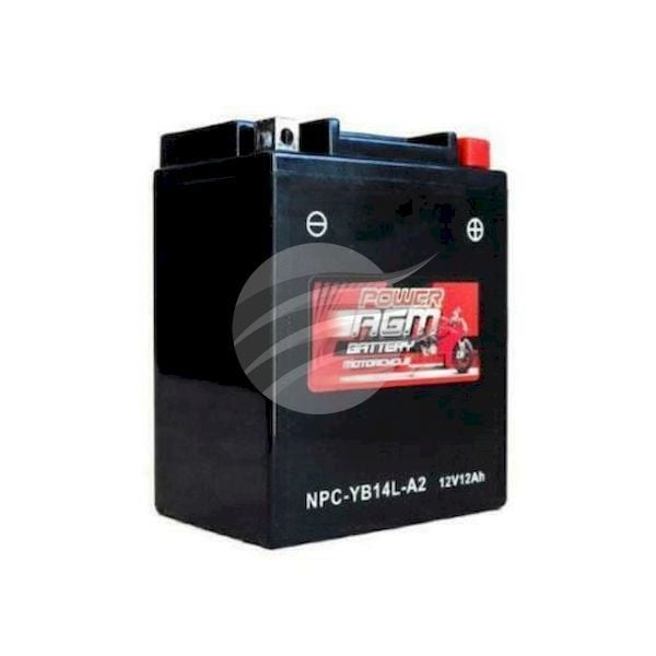 Super Crank NPC-YB14L-A2 AGM Motorcycle/Mower Battery 305CCA
