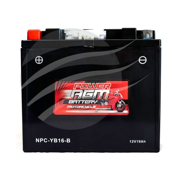 Super Crank NPC-YB16-B AGM Motorcycle/Mower Battery 380CCA