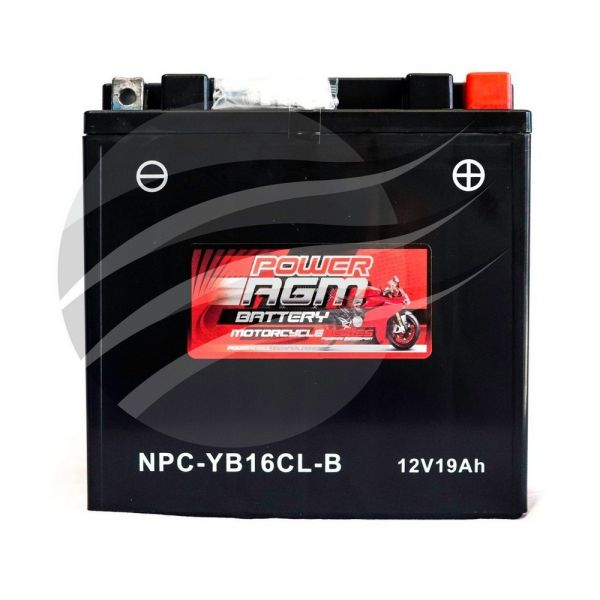 Super Crank NPC-YB16CL-B AGM Motorcycle/Mower Battery 380CCA