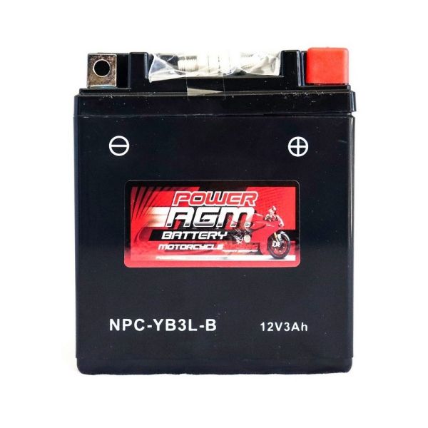 Super Crank NPC-YB3L-B AGM Motorcycle/Mower Battery 80CCA