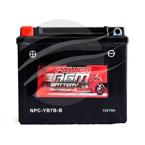 Super Crank NPC-YB7B-B AGM Motorcycle/Mower Battery 170CCA