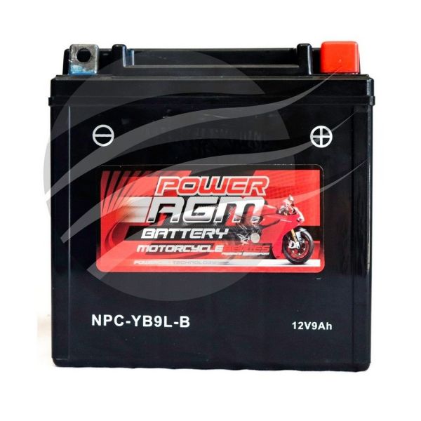 Super Crank NPC-YB9L-B AGM Motorcycle/Mower Battery 195CCA