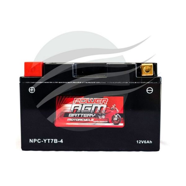 Super Crank NPC-YT7B-4 AGM Motorcycle/Mower Battery 85CCA