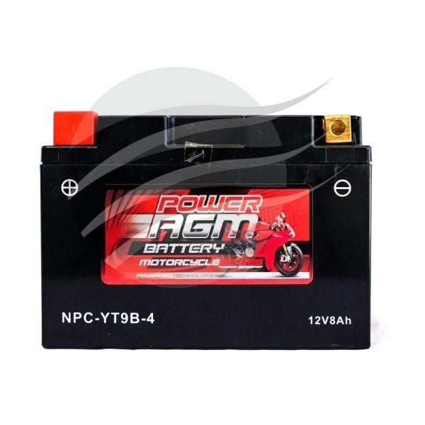 Super Crank NPC-YT9B-4 AGM Motorcycle/Mower Battery 195CCA