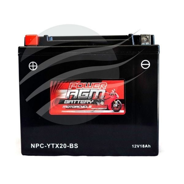 Super Crank NPC-YTX20-BS AGM Motorcycle/Mower Battery 395CCA