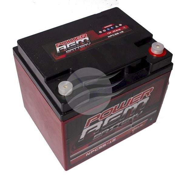 Super Crank NPC12V55AH AGM Deep Cycle Battery 55Ah