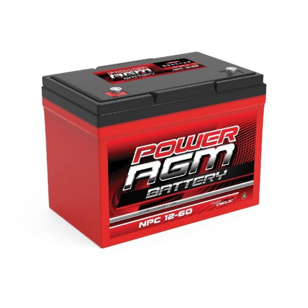 Super Crank NPC12V60AH AGM Deep Cycle Battery 60Ah