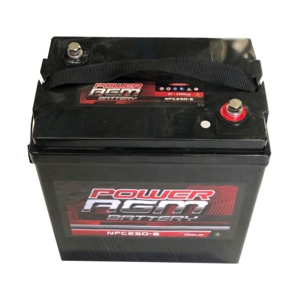Super Crank NPC250-6 AGM Motorcycle/Mower Battery 6V 225Ah
