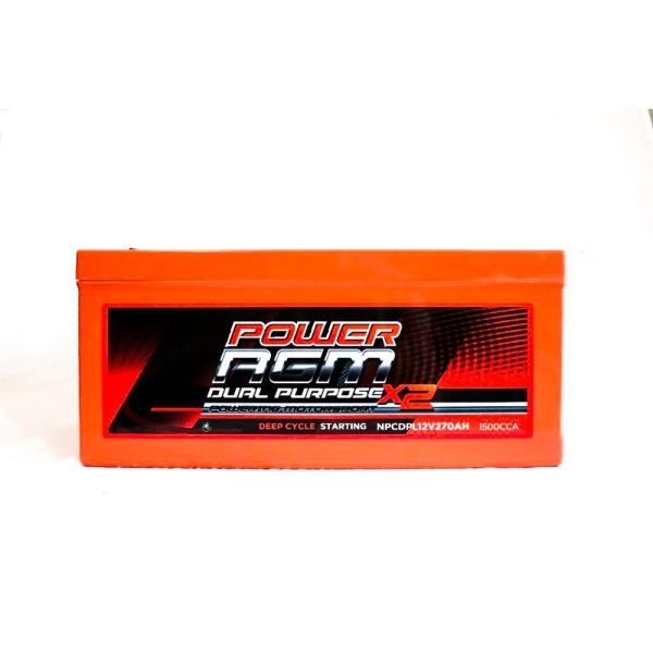 Super Crank NPCDPL12V270AH AGM Deep Cycle Battery 1500CCA 270Ah