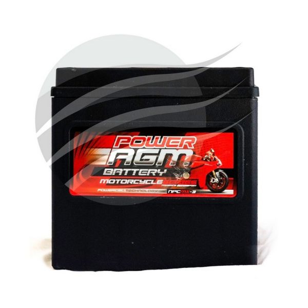 Super Crank NPCMX-3 AGM Motorcycle/Mower Battery 300CCA 12Ah
