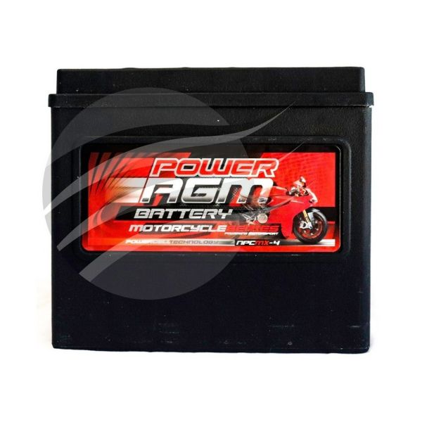 Super Crank NPCMX-4 AGM Motorcycle/Mower Battery 425CCA 19Ah