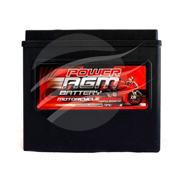 Super Crank NPCMX-5 AGM Motorcycle/Mower Battery 425CCA 19Ah
