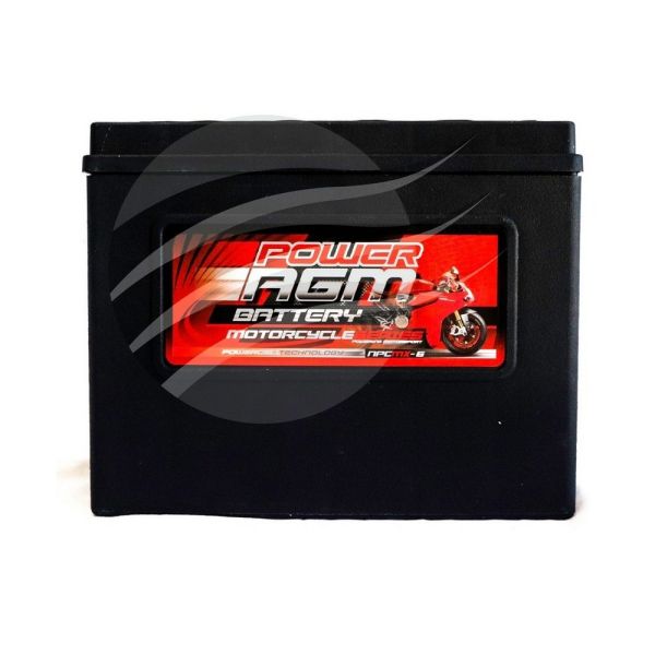 Super Crank NPCMX-6 AGM Motorcycle/Mower Battery 490CCA 22Ah