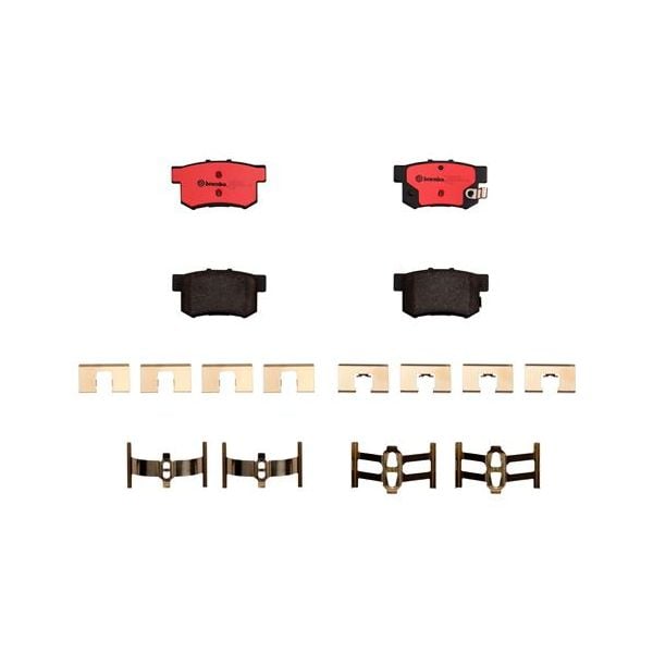 Brembo P28022N NAO Series Premium Ceramic Brake Pad Set Rear