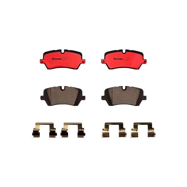 Brembo P44021N NAO Series Premium Ceramic Brake Pad Set Rear